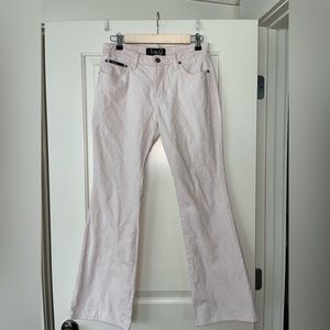 l.e.i light pink corduroy boot cut pants size 5